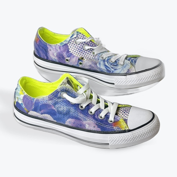 Women’s Converse Chuck Taylor® All Star® 'Digital Floral' Low Top Size 7 - Picture 4 of 7